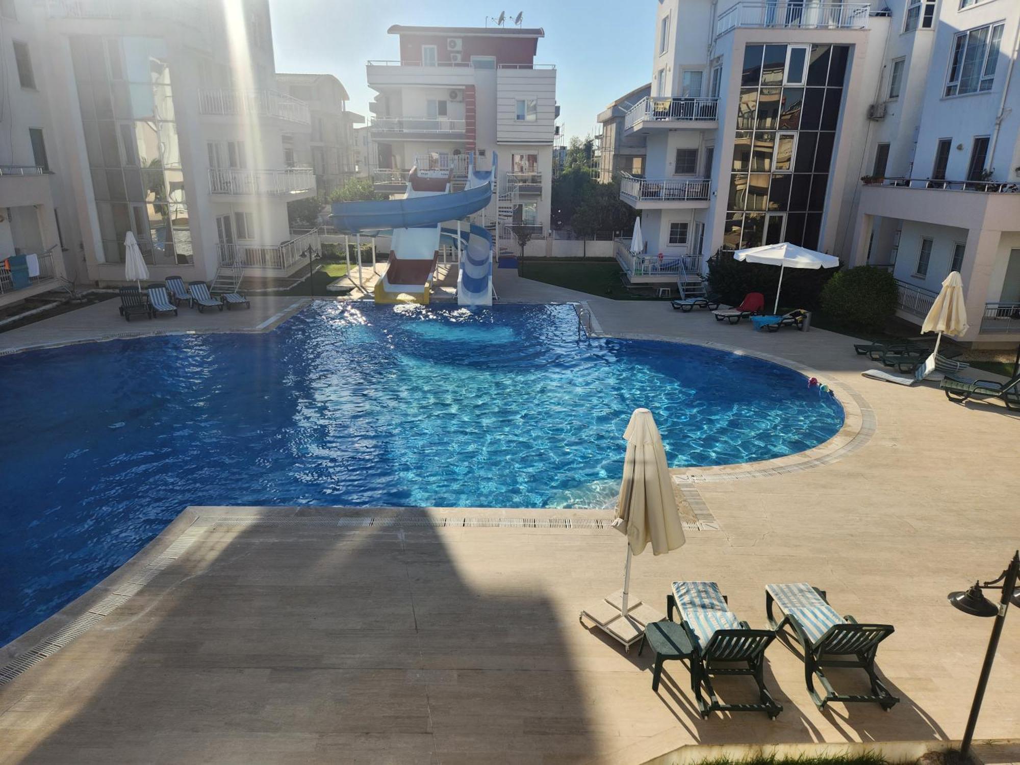 Antalya 4 Nirvana Club First Floor Two Bedrooms Pool View With Water Slide Close To Center - Park Apartment Belek